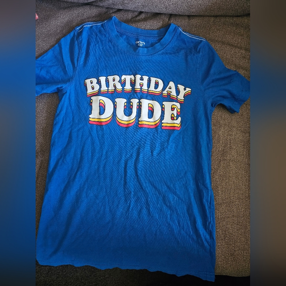 Carters Boys Birthday dude t shirt